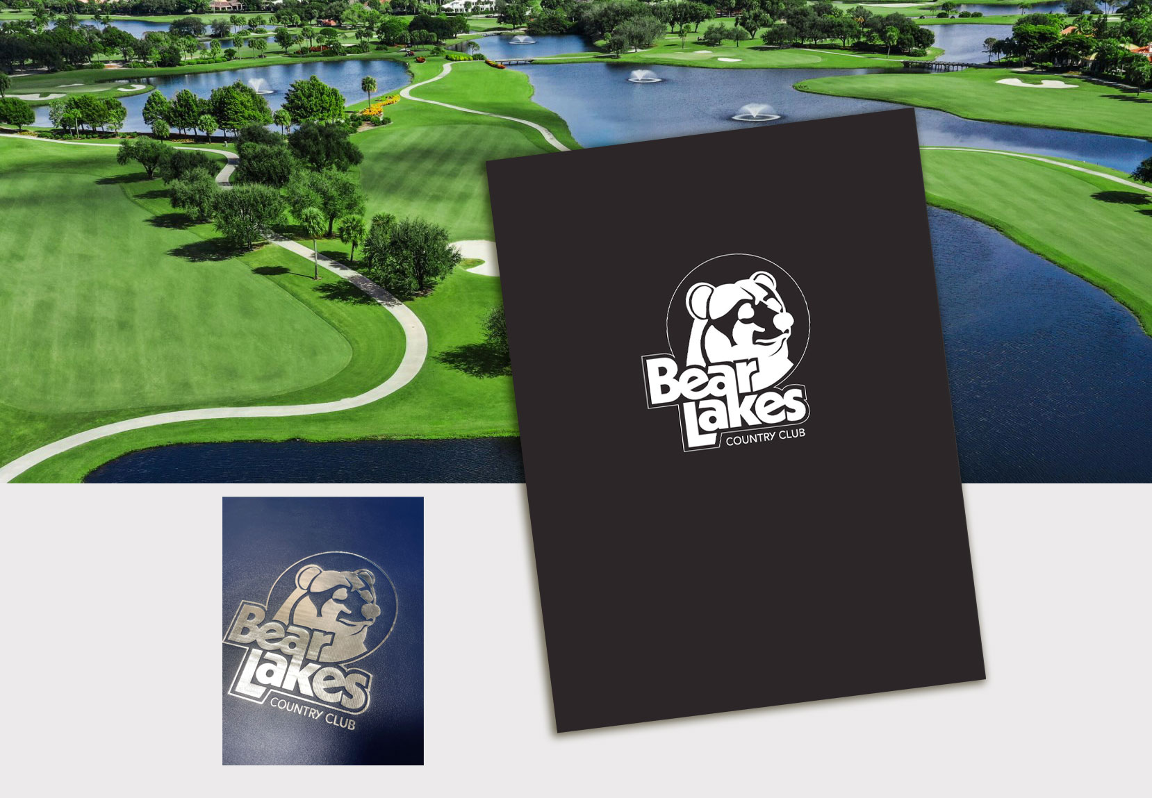 Custom printed LED Menu Covers for Bear Lakes Country Club