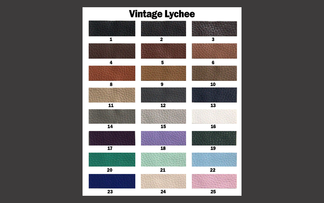 Vintage Classic Lychee - Color Selector Swatches - Menu Cover Colors & Textures Selection
