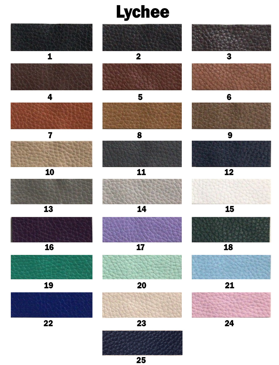 Lychee - Standard Menu Cover Colors & Textures Selection - LED Menu Light